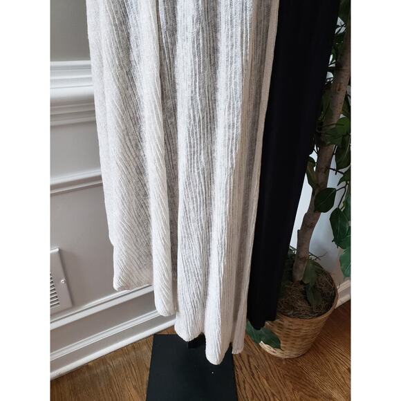 Anthropologie Maeve Black Noir Dress XS White Black Polyester Asymmetrical Hem - Picture 10 of 13